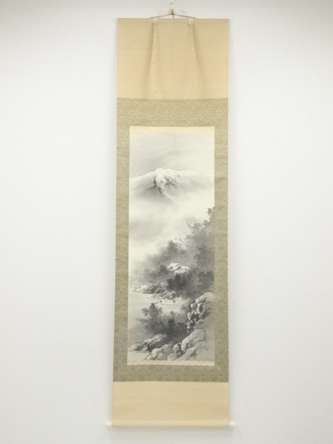 JAPANESE HANGING SCROLL / HAND PAINTED / SCENERY